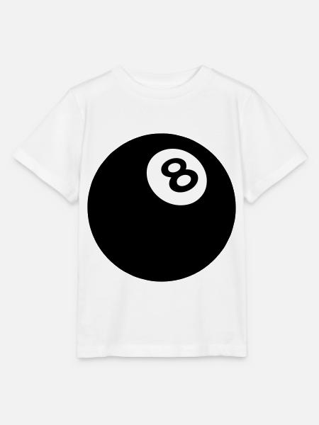 Black ball billiard 8 2509 - Stanley/Stella MINI CREATOR Kids’ T-Shirt - white