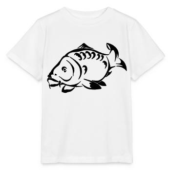 Karpfen - Stanley/Stella Kinder T-Shirt MINI CREATOR  - Weiß - Vorne - Maike (125cm)