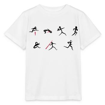 Track & Field, Heptathlon - Stanley/Stella MINI CREATOR Kids’ T-Shirt - white - Front - Maike (125cm)