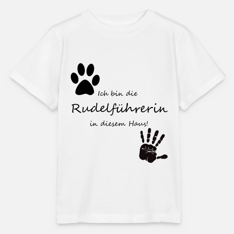 Ich bin die Rudelführerin in diesem Haus Humor - Stanley/Stella Kinder T-Shirt MINI CREATOR  - Weiß