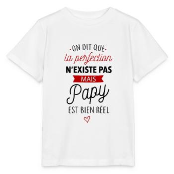 Perfection Papy - T-shirt bio MINI CREATOR Stanley/Stella Enfant - blanc - Devant - Maike (125cm)