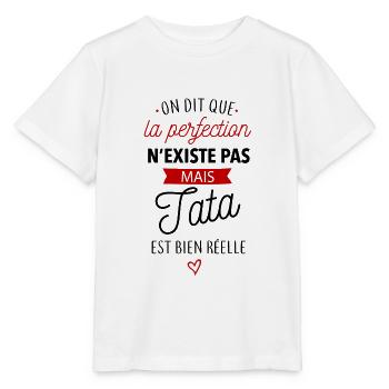 Perfection Tata - T-shirt bio MINI CREATOR Stanley/Stella Enfant - blanc - Devant - Maike (125cm)