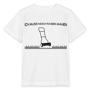 Rasen mähen - Stanley/Stella Kinder T-Shirt MINI CREATOR  - Weiß - Vorne - Maike (125cm)