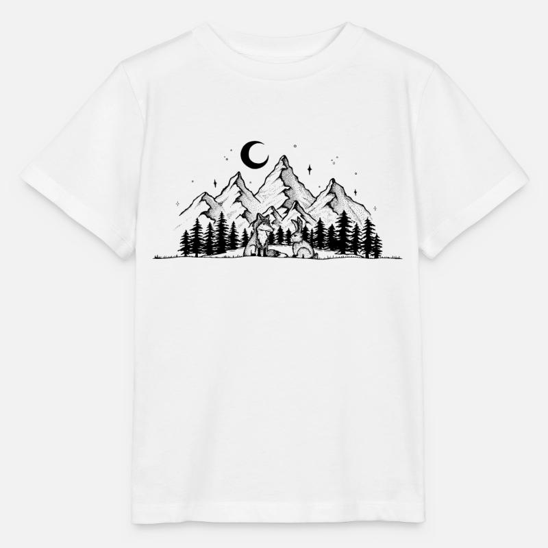 Fuchs Hase Gute Nacht Kinder Bild Geschenk - Stanley/Stella Kinder T-Shirt MINI CREATOR  - Weiß