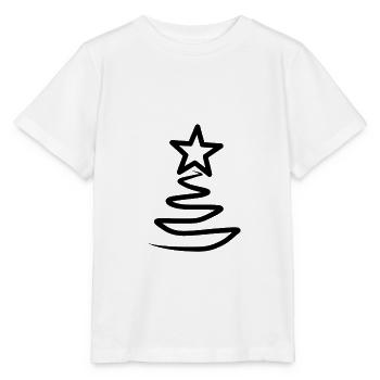 Weihnachtsbaum weihnachtliches Motiv - Stanley/Stella Kinder T-Shirt MINI CREATOR  - Weiß - Vorne - Maike (125cm)