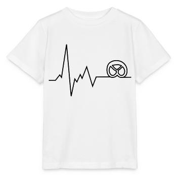 herzschlag brezel - Stanley/Stella Kinder T-Shirt MINI CREATOR  - Weiß - Vorne - Maike (125cm)