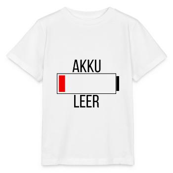 Akku Leer - Stanley/Stella Kinder T-Shirt MINI CREATOR  - Weiß - Vorne - Maike (125cm)
