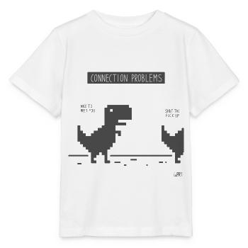 Dino - Chrome - T-shirt bio MINI CREATOR Stanley/Stella Enfant - blanc - Devant - Maike (125cm)