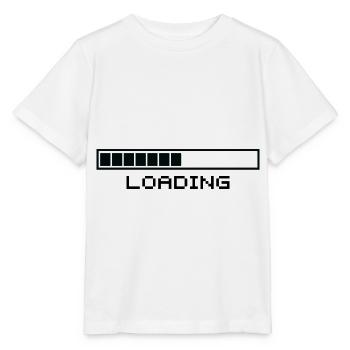 nerd gamer loading bar handy progress bar - Stanley/Stella MINI CREATOR Kids’ T-Shirt - white - Front - Maike (125cm)