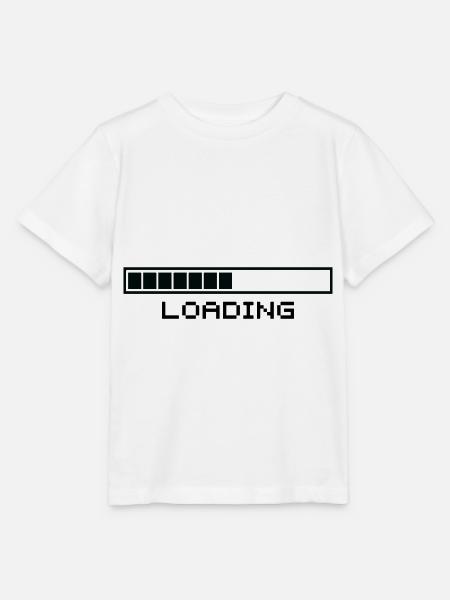 nerd gamer loading bar handy progress bar - Stanley/Stella MINI CREATOR Kids’ T-Shirt - white