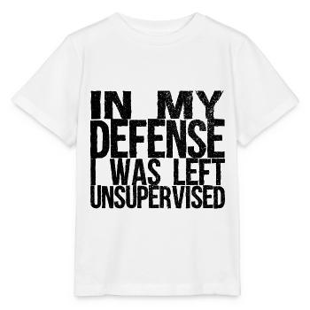 J’étais sans surveillance idée cadeau - T-shirt bio MINI CREATOR Stanley/Stella Enfant - blanc - Devant - Maike (125cm)