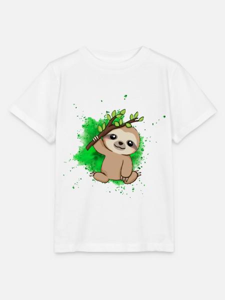 Sloth - Stanley/Stella Kinder T-Shirt MINI CREATOR - Weiß