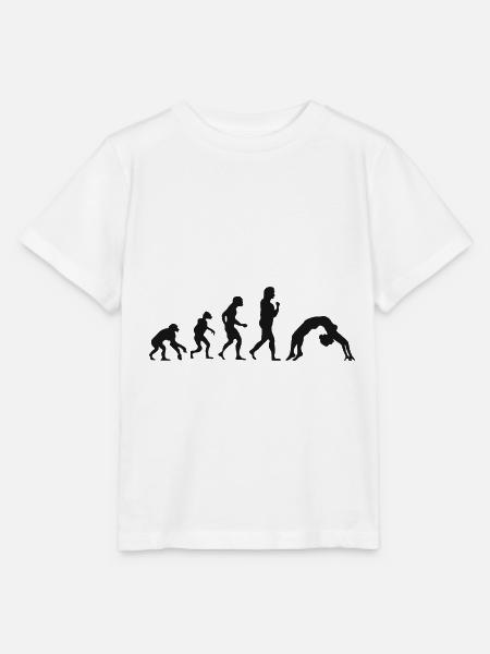Turnen Entwicklung Tanzen Evolution - Stanley/Stella Kinder T-Shirt MINI CREATOR - Weiß