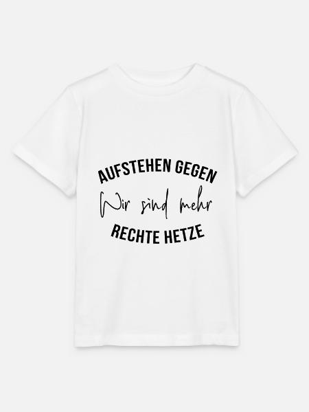 aufstehen gegen rechte hetze - Stanley/Stella Kinder T-Shirt MINI CREATOR - Weiß