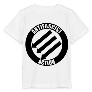 Action antifasciste - T-shirt bio MINI CREATOR Stanley/Stella Enfant - blanc - Devant - Maike (125cm)