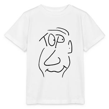 Top 200 head - pure head - black - Stanley/Stella MINI CREATOR Kids’ T-Shirt - white - Front - Maike (125cm)