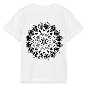 Mandala - Stanley/Stella Kinder T-Shirt MINI CREATOR  - Weiß - Vorne - Maike (125cm)
