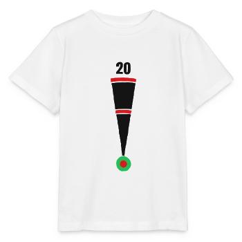 Dart Triple 20 180 Darts Darten - Stanley/Stella Kinder T-Shirt MINI CREATOR  - Weiß - Vorne - Maike (125cm)