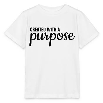 Erstellt mit einem Zweck - Christian - Stanley/Stella Kinder T-Shirt MINI CREATOR  - Weiß - Vorne - Maike (125cm)
