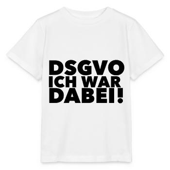 DSGVO ich war dabei! - Stanley/Stella Kinder T-Shirt MINI CREATOR  - Weiß - Vorne - Maike (125cm)