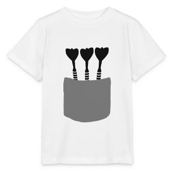 Darts darts darts darts darts gift - Stanley/Stella MINI CREATOR Kids’ T-Shirt - white - Front - Maike (125cm)