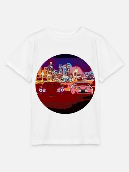 Retro JDM (Skyline & Supra) - Stanley/Stella Kinder T-Shirt MINI CREATOR - Weiß