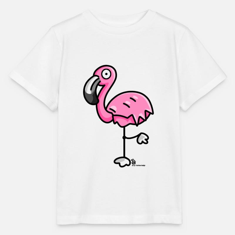 Flamingo - T-shirt bio MINI CREATOR Stanley/Stella Enfant - blanc