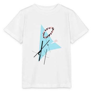 Formes et formes abstraites et géométriques de la hanche - T-shirt bio MINI CREATOR Stanley/Stella Enfant - blanc - Devant - Maike (125cm)