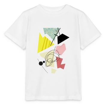 Hip abstract, geometric shapes and shapes - Stanley/Stella MINI CREATOR Kids’ T-Shirt - white - Front - Maike (125cm)