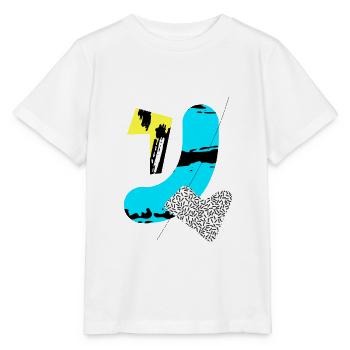 Abstract geometric shapes & shapes - Stanley/Stella MINI CREATOR Kids’ T-Shirt - white - Front - Maike (125cm)