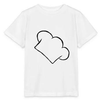 Chef hat chef amateur chef cooking gift - Stanley/Stella MINI CREATOR Kids’ T-Shirt - white - Front - Maike (125cm)