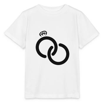 Hochzeit Verlobung Heiraten Verloben Geschenk Ring - Stanley/Stella Kinder T-Shirt MINI CREATOR  - Weiß - Vorne - Maike (125cm)
