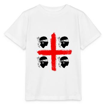 Sardaigne été 2020 chemise officielle Sardaigne - T-shirt bio MINI CREATOR Stanley/Stella Enfant - blanc - Devant - Maike (125cm)