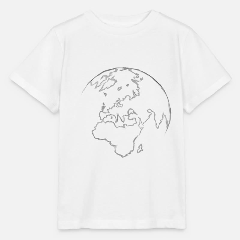 Voyage dans le monde - T-shirt bio MINI CREATOR Stanley/Stella Enfant - blanc