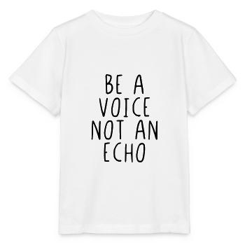 Sois une voix, pas un écho - T-shirt bio MINI CREATOR Stanley/Stella Enfant - blanc - Devant - Maike (125cm)