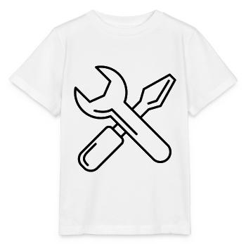 Réparation - T-shirt bio MINI CREATOR Stanley/Stella Enfant - blanc - Devant - Maike (125cm)