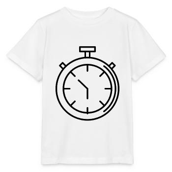 Stoppuhr - Stanley/Stella Kinder T-Shirt MINI CREATOR  - Weiß - Vorne - Maike (125cm)