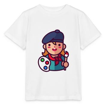 Artiste - T-shirt bio MINI CREATOR Stanley/Stella Enfant - blanc - Devant - Maike (125cm)