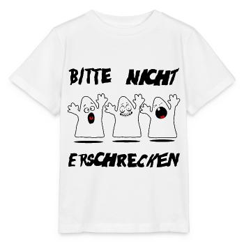 Bitte nicht erschrecken - Stanley/Stella Kinder T-Shirt MINI CREATOR  - Weiß - Vorne - Maike (125cm)