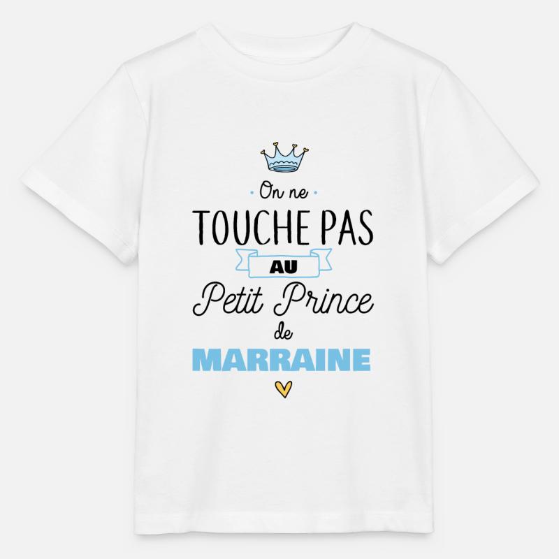 Petit prince de marraine - T-shirt bio MINI CREATOR Stanley/Stella Enfant - blanc