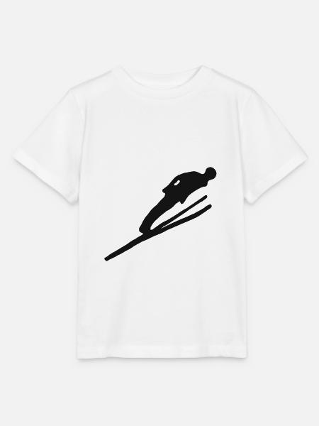 Skispringen Skifliegen Wintersport Skispringer Ski - Stanley/Stella Kinder T-Shirt MINI CREATOR  - Weiß