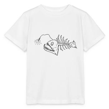 Bulbe de poisson en haute mer - T-shirt bio MINI CREATOR Stanley/Stella Enfant - blanc - Devant - Maike (125cm)