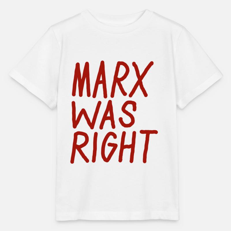 MARX WAS RIGHT - Stanley/Stella MINI CREATOR Kids’ T-Shirt - white