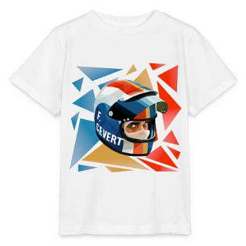 Francois Cevert Helmet - T-shirt bio MINI CREATOR Stanley/Stella Enfant - blanc - Devant - Maike (125cm)