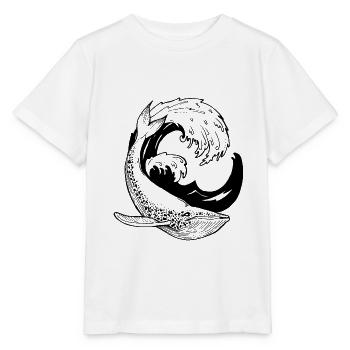 Whale - Stanley/Stella MINI CREATOR Kids’ T-Shirt - white - Front - Maike (125cm)