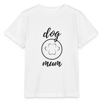 Dog mum paw - Stanley/Stella MINI CREATOR Kids’ T-Shirt - white - Front - Maike (125cm)