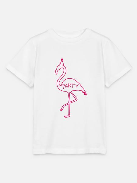 Party Flamingo - Stanley/Stella Kinder T-Shirt MINI CREATOR - Weiß