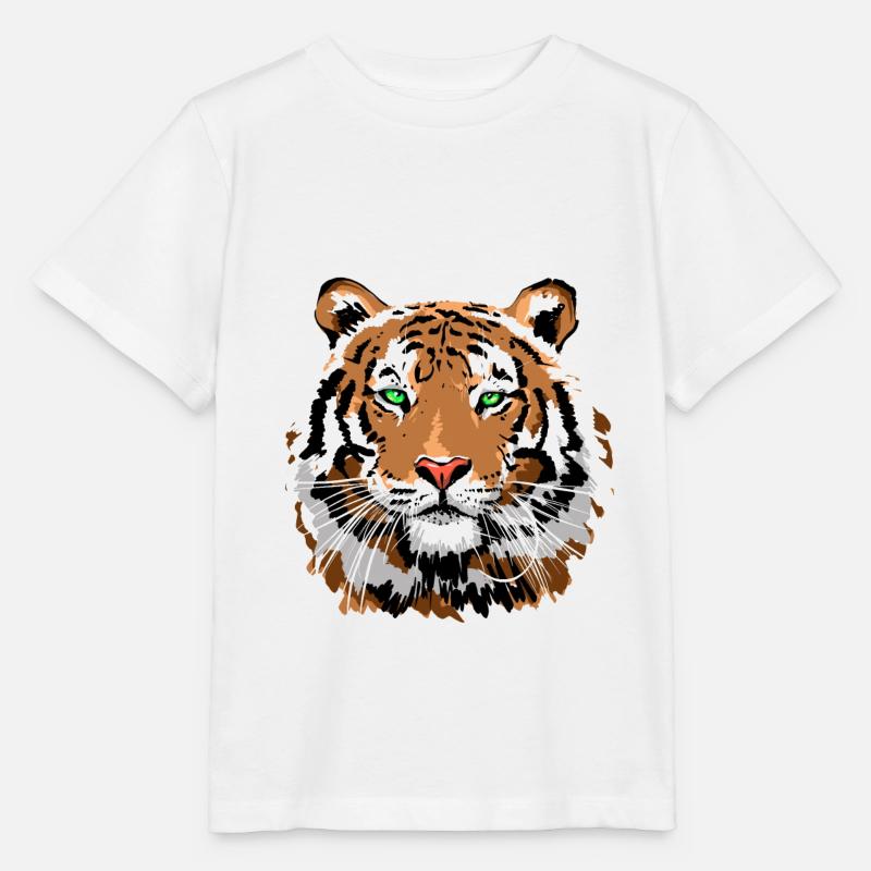 tigre - T-shirt bio MINI CREATOR Stanley/Stella Enfant - blanc