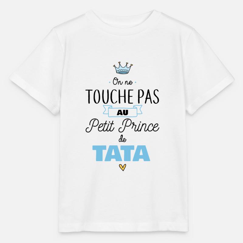 Petit prince de tata - T-shirt bio MINI CREATOR Stanley/Stella Enfant - blanc