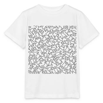 Street Art KH Figuren Schwarz - Stanley/Stella Kinder T-Shirt MINI CREATOR  - Weiß - Vorne - Maike (125cm)